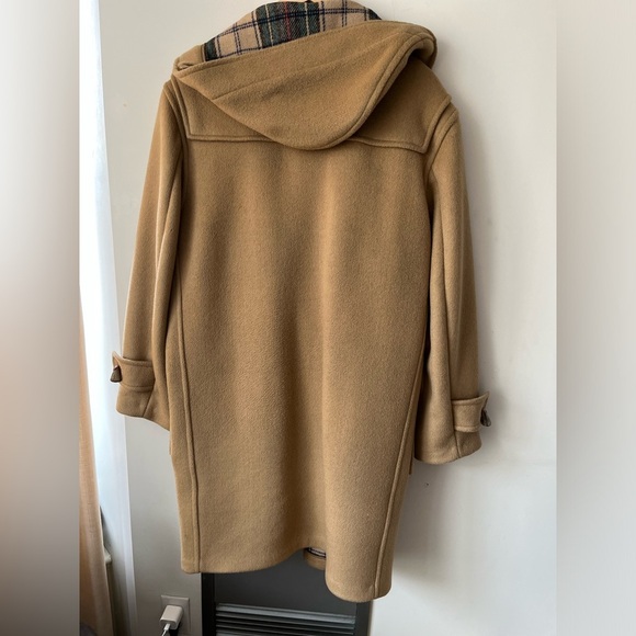 Gloverall Classic Made in England Wool-Blended Tan Hooded Coat size 42 Us /52 EU - Picture 3 of 16